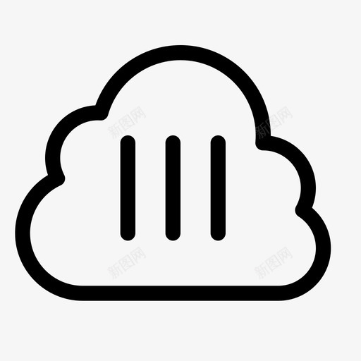 云菜单汉堡导航图标svg_新图网 https://ixintu.com 在线 存储 导航 数据 汉堡 菜单