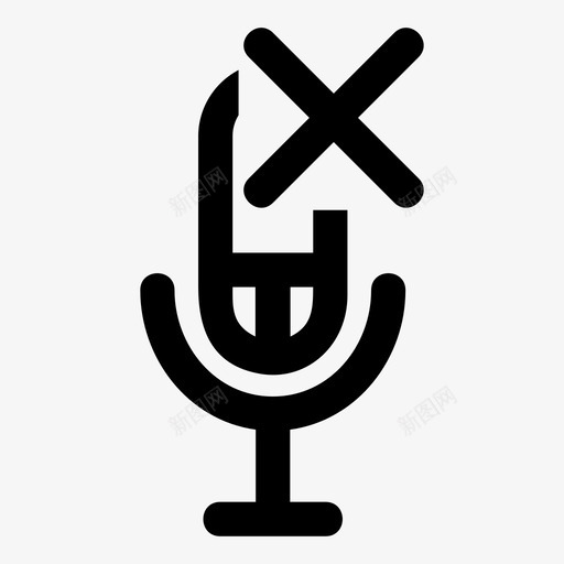 静音禁用声音图标svg_新图网 https://ixintu.com 声音 扬声器 禁用 立体声 静音 音量