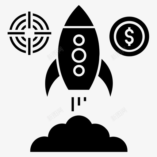 创业商业计划职业道路图标svg_新图网 https://ixintu.com 创业 商业计划 职业道路 领域概念集字形矢量图标