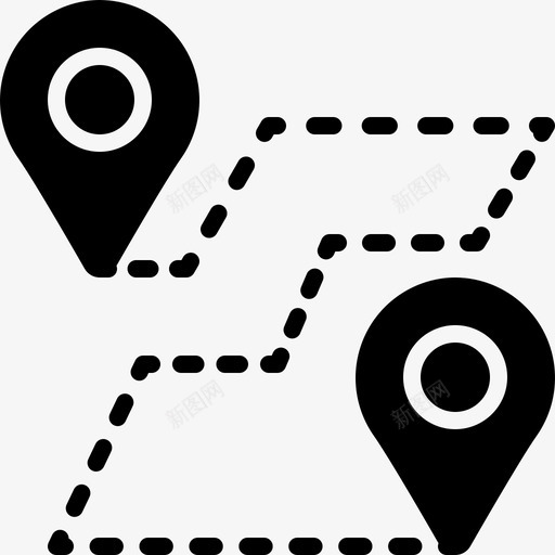 路线大道方向图标svg_新图网 https://ixintu.com 大道 方向 行程 路线