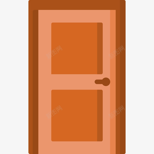 门家居用品16扁平图标svg_新图网 https://ixintu.com 家居用品16 扁平 门