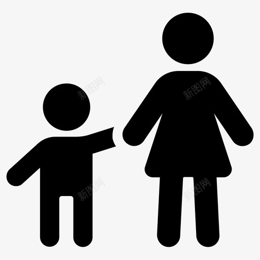 父母男孩家人图标svg_新图网 https://ixintu.com 儿子 家人 母亲 父母 男孩