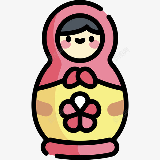 Matryoshka洋娃娃俄罗斯15线性颜色图标svg_新图网 https://ixintu.com Matryoshka 俄罗斯 洋娃娃 线性 颜色