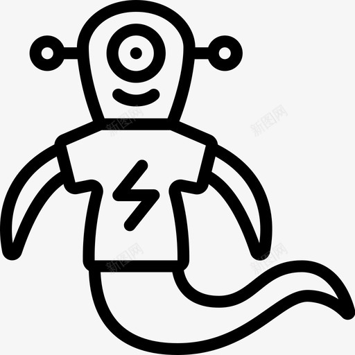 外星人外星人ufo7直线型图标svg_新图网 https://ixintu.com ufo 外星人 直线 线型