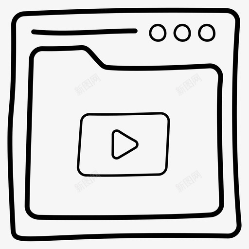 视频教程多媒体在线广告图标svg_新图网 https://ixintu.com api seo 向量 在线 在线视频 多媒体 广告 教程 网站 视频 集成