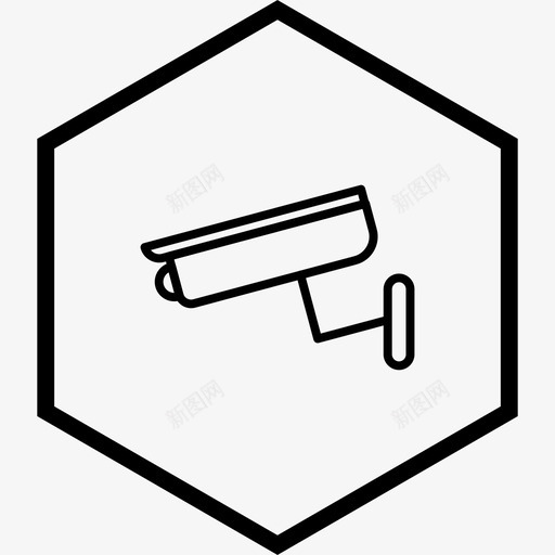 摄像机闭路电视保安摄像机图标svg_新图网 https://ixintu.com 保安 房地产 摄像机 闭路电视