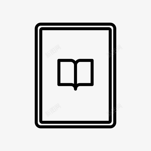 电子书应用程序ipad图标svg_新图网 https://ixintu.com ipad mobile perfect pixel 平板电脑 应用程序 电子书 阅读