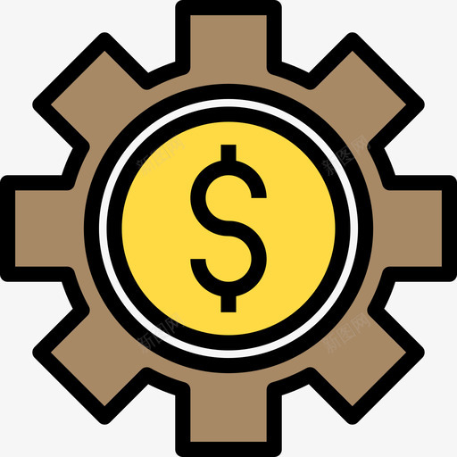 金钱营销团队5线性颜色图标svg_新图网 https://ixintu.com 线性颜色 营销团队5 金钱