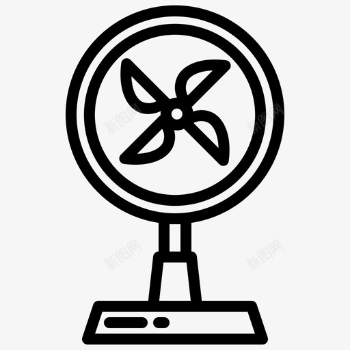 风扇电器7线性图标svg_新图网 https://ixintu.com 电器 线性 风扇