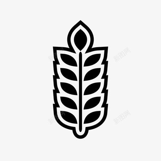 谷物玉米食物图标svg_新图网 https://ixintu.com 小麦 玉米 谷物 食物