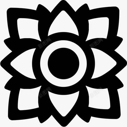 花泰式图标svg_新图网 https://ixintu.com 泰式 花