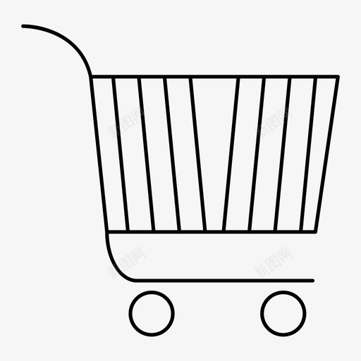 购物车搜索引擎优化1px线路图标svg_新图网 https://ixintu.com 搜索引擎优化1px线路图标 购物车
