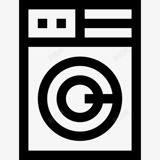 洗衣机家用电器27直列式图标svg_新图网 https://ixintu.com 列式 家用电器 洗衣机 直列