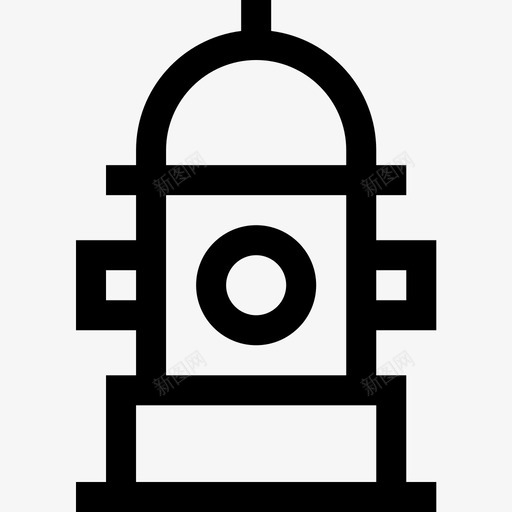 消防栓消防员3线性图标svg_新图网 https://ixintu.com 消防员3 消防栓 线性