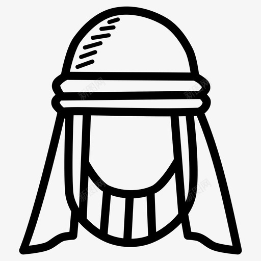 阿拉伯阿凡达伊斯兰教图标svg_新图网 https://ixintu.com 伊斯兰教 涂鸦 穆斯林 阿凡 阿拉伯