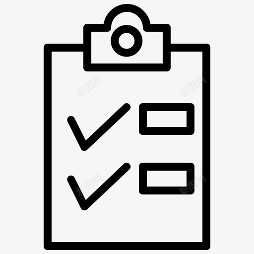 文档协议支票图标svg_新图网 https://ixintu.com 列表 协议 合同 图标 支票 文档