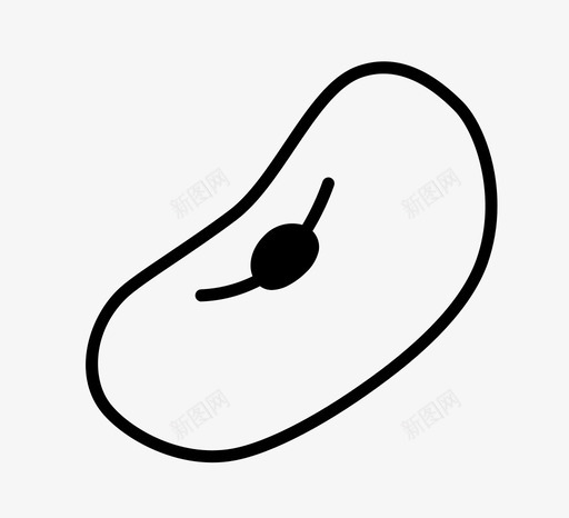 豆子食物图标svg_新图网 https://ixintu.com 豆子 食物