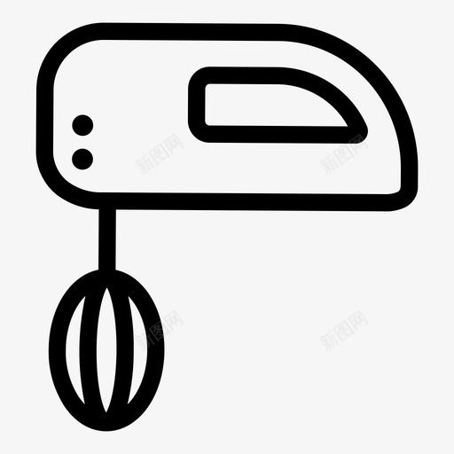搅拌机打蛋器手动搅拌机图标svg_新图网 https://ixintu.com 厨房电器 家用电器 手动搅拌机 打蛋器 打蛋机 搅拌机