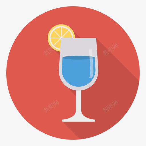 鸡尾酒食品和饮料30圆形图标svg_新图网 https://ixintu.com 圆形 食品和饮料30 鸡尾酒
