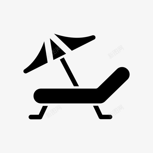 伞海滩雕文图标svg_新图网 https://ixintu.com 伞 海滩雕文
