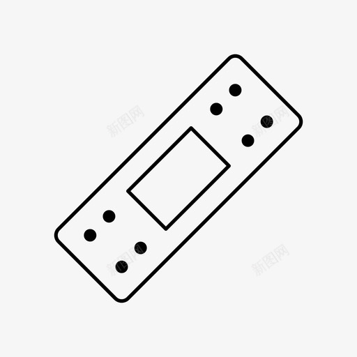 创可贴绷带医疗图标svg_新图网 https://ixintu.com 伤口护理 创可贴 医疗 石膏 绷带