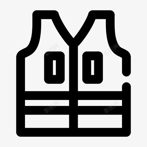 救生衣软木夹克安全夹克图标svg_新图网 https://ixintu.com 假期 冒险 大胆 夹克 安全 救生衣 游泳 软木 间隙