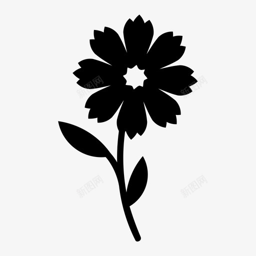 矢车菊单身汉纽扣自然图标svg_新图网 https://ixintu.com 单身汉纽扣 牛膝草 牛膝草插画 矢车菊 自然 野花