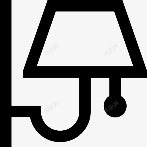 壁灯家庭和生活29轮廓图标svg_新图网 https://ixintu.com 壁灯 家庭 生活 轮廓