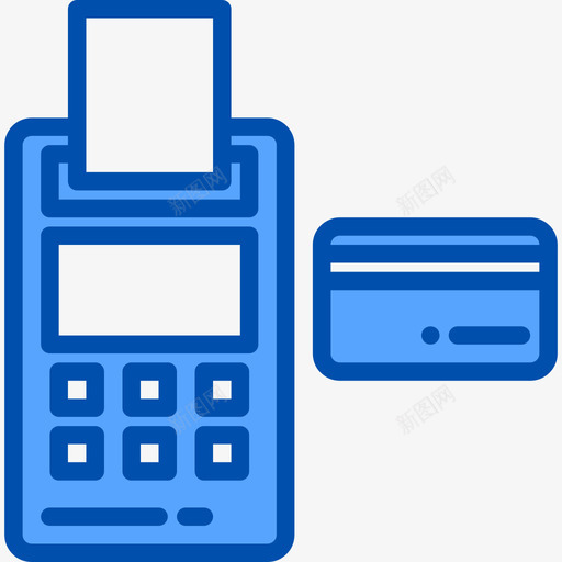 信用卡货币基金3蓝色图标svg_新图网 https://ixintu.com 信用卡 基金 蓝色 货币