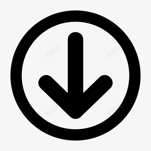 箭头箭头按钮方向图标svg_新图网 https://ixintu.com 下载 向下 导航 按钮 方向 箭头