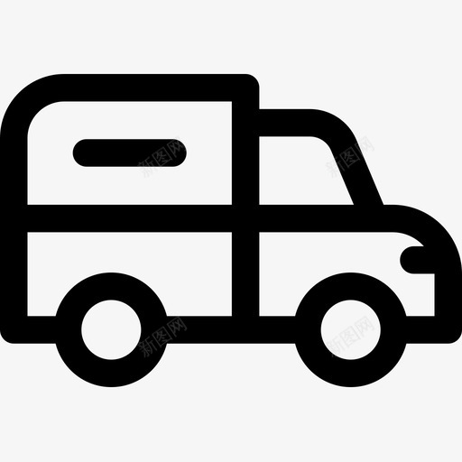货车车辆和运输工具6辆直线型图标svg_新图网 https://ixintu.com 直线型 货车 车辆和运输工具6辆