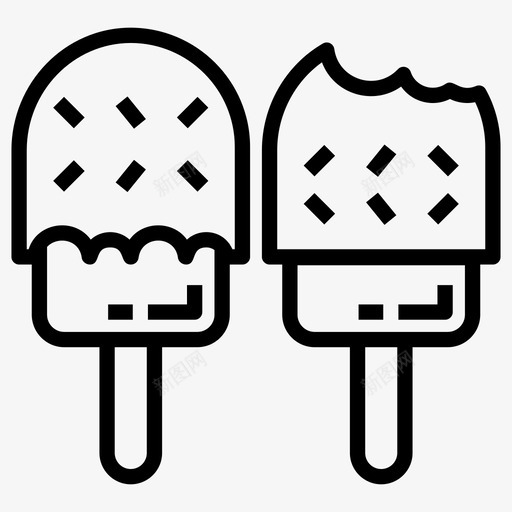 提神冰棒冷冻汽水冰激凌图标svg_新图网 https://ixintu.com 一套 冰棒 冰激凌 冷冻 提神 汽水 点线 甜点 糖果