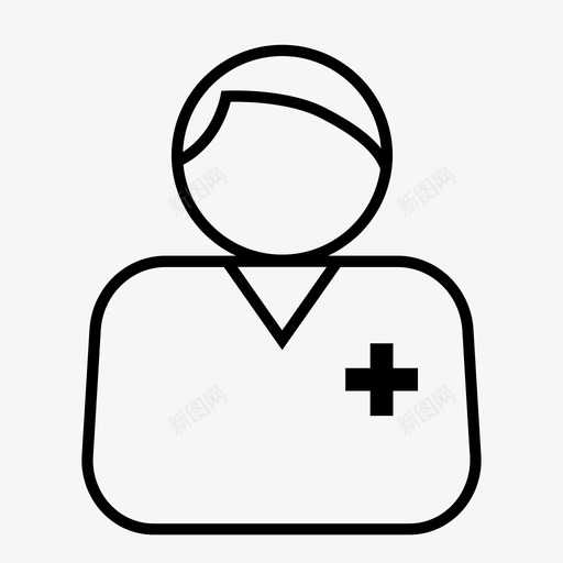 护士护理人员医疗保健图标svg_新图网 https://ixintu.com 供应商 医疗保健 医疗利益相关者 医院 护士 护理人员