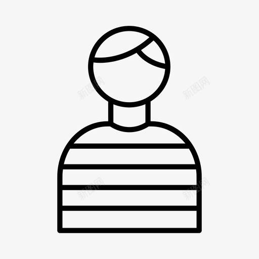 罪犯被告法律图标svg_新图网 https://ixintu.com 法庭 法律 罪犯 被告 违法者