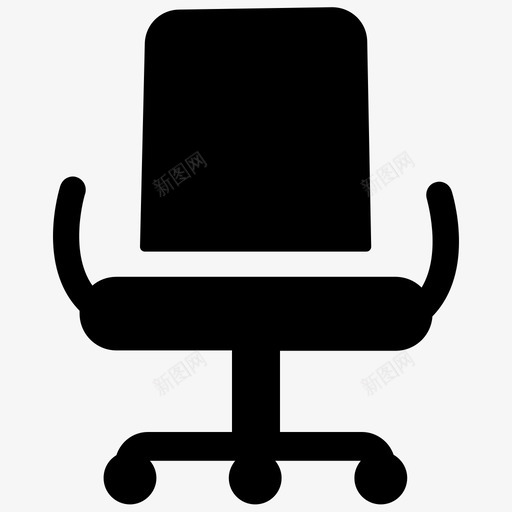 办公椅扶手椅家具图标svg_新图网 https://ixintu.com 办公椅 家具 座椅 扶手椅 混合图标2