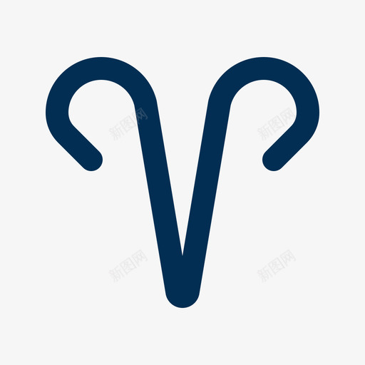 白羊座占星术4线性颜色图标svg_新图网 https://ixintu.com 占星术 白羊座 线性 颜色