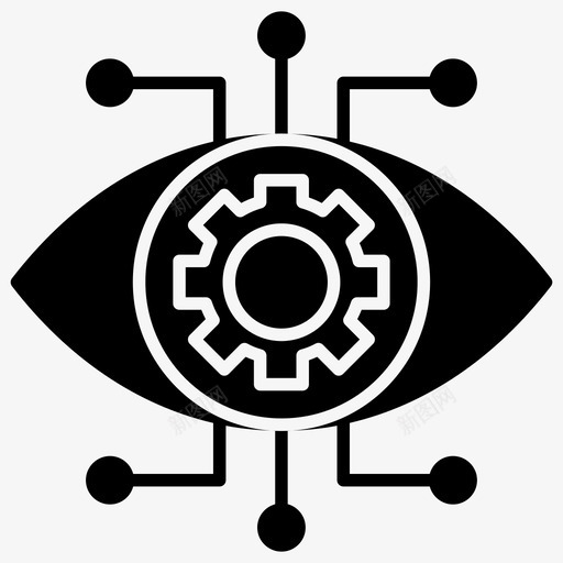 网络眼网络监控网络安全概念图标svg_新图网 https://ixintu.com 字形 技术 控制论 机械 概念 现代 网络 网络安全 网络监控