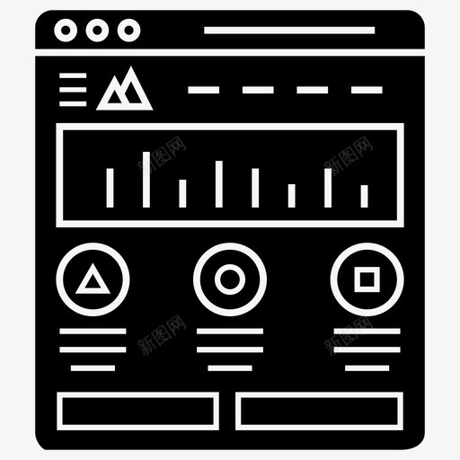 项目站点用户界面web图标svg_新图网 https://ixintu.com ui web 套件 字形 布局 流线 用户界面 界面 站点 设计 项目
