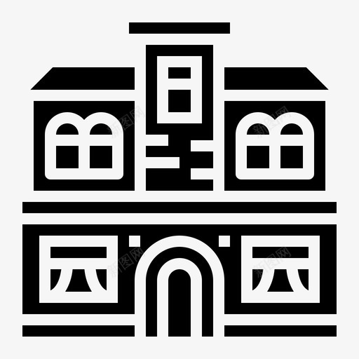 建筑城镇城市图标svg_新图网 https://ixintu.com 乡村 城市 城镇 建筑