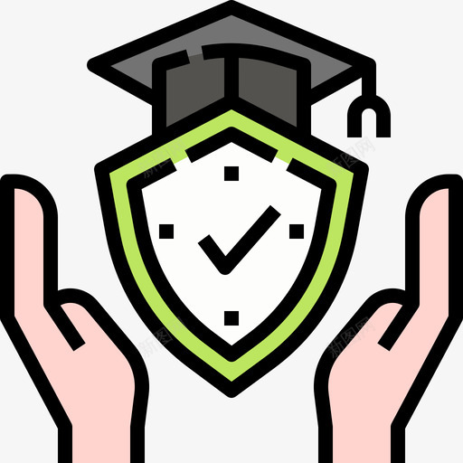 保险保险69线性颜色图标svg_新图网 https://ixintu.com 保险 线性 颜色
