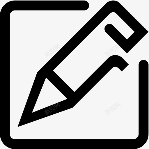 候选人-编辑简历svg_新图网 https://ixintu.com 候选人-编辑简历 线性 单色 商务
