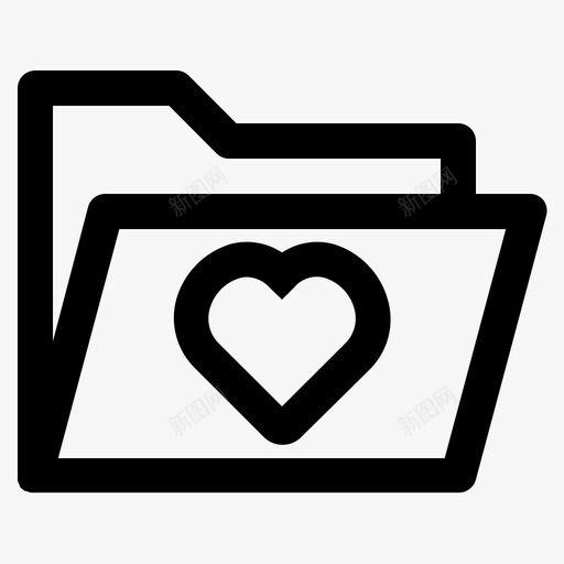 爱的文件夹文件心图标svg_新图网 https://ixintu.com 文件 文件夹 爱的 用户界面