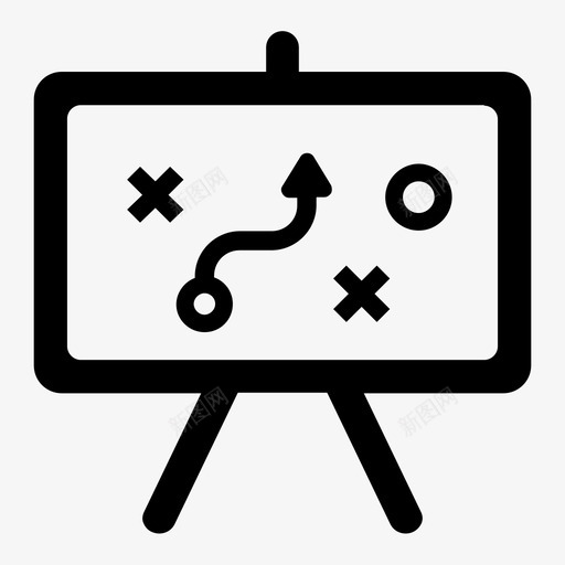 商业计划管理战略图标svg_新图网 https://ixintu.com 商业和办公室图标集1 商业计划 战略 管理
