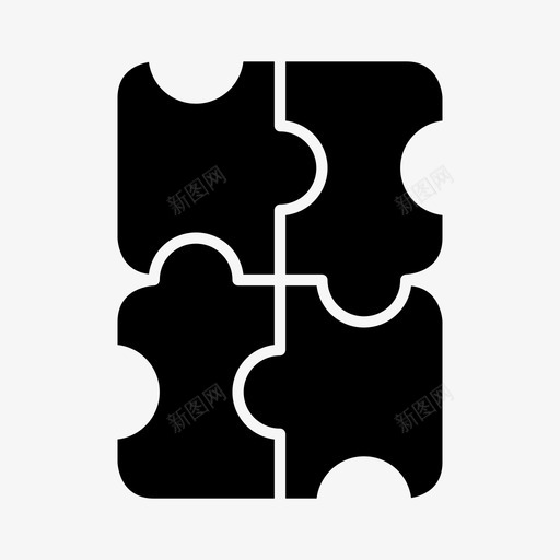 拼图图表信息图标svg_新图网 https://ixintu.com 信息 图示 图表 拼图