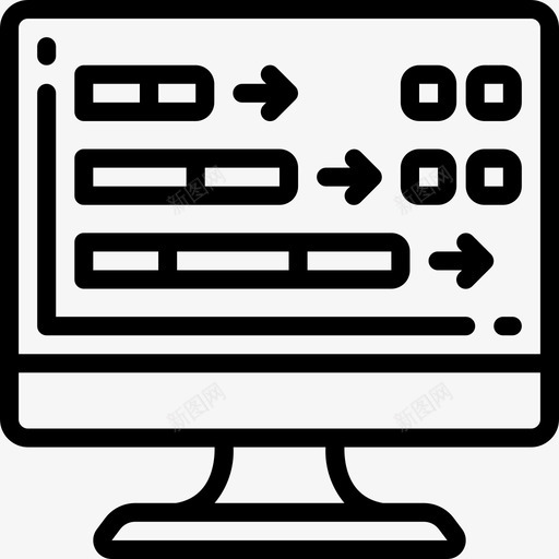 增长数据科学11线性图标svg_新图网 https://ixintu.com 增长 数据科学11 线性