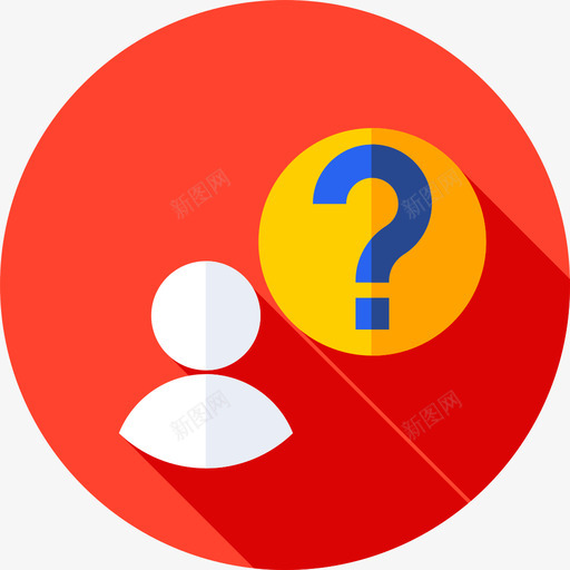 问号人力资源67扁平图标svg_新图网 https://ixintu.com 人力资源 扁平 问号