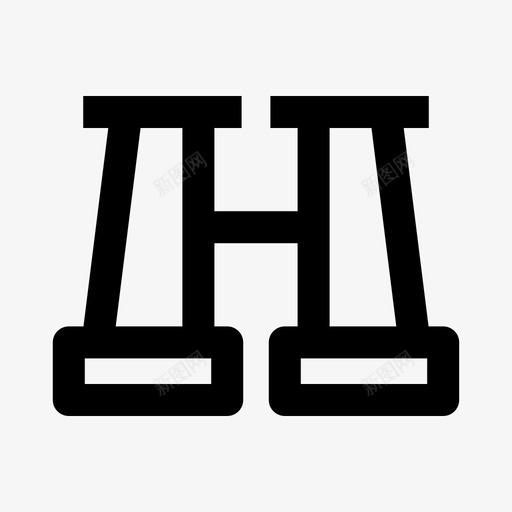 双筒望远镜探索旅行图标svg_新图网 https://ixintu.com 双筒 探索 旅行 望远镜