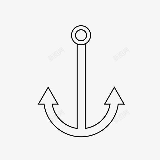 锚海军海上图标svg_新图网 https://ixintu.com 海上 海军 船 锚