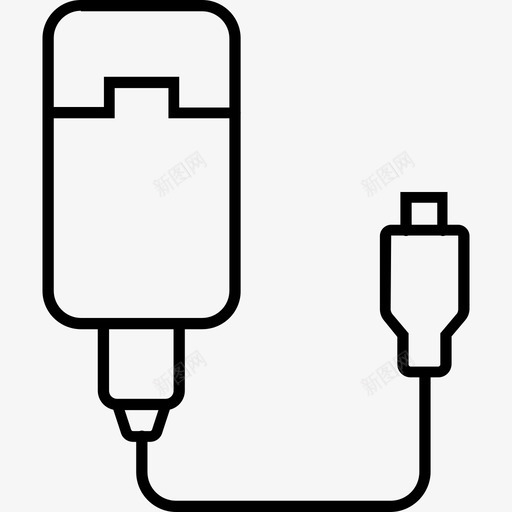 外置硬盘插座插头图标svg_新图网 https://ixintu.com 外置 插头 插座 硬件 硬盘