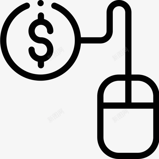 按点击付费数字营销137线性图标svg_新图网 https://ixintu.com 付费 数字 点击 线性 营销